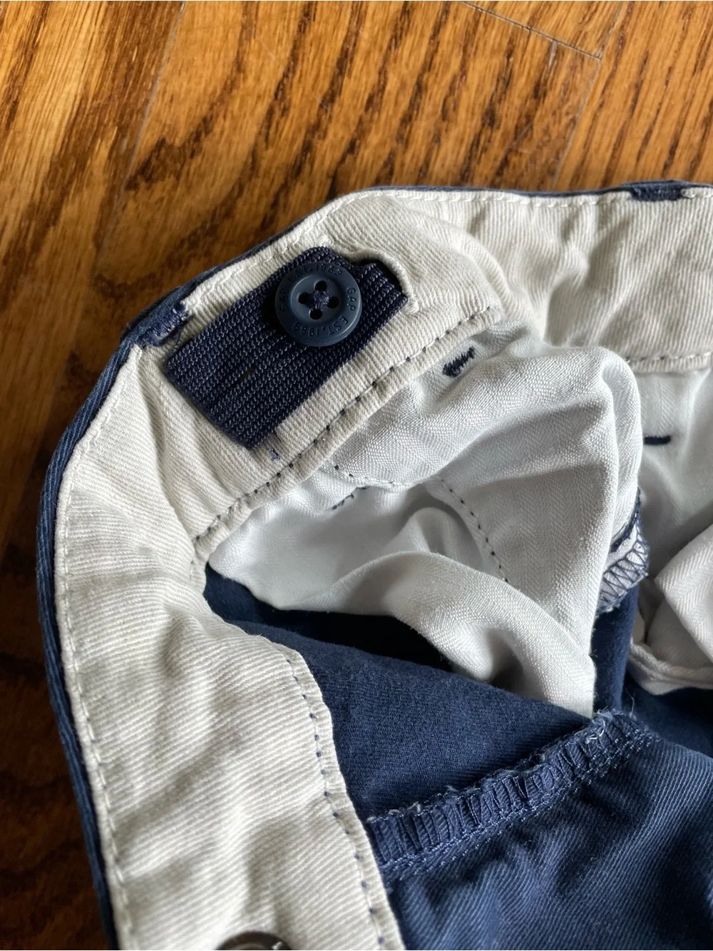GAP Kids navy blue chino-style shorts size 14